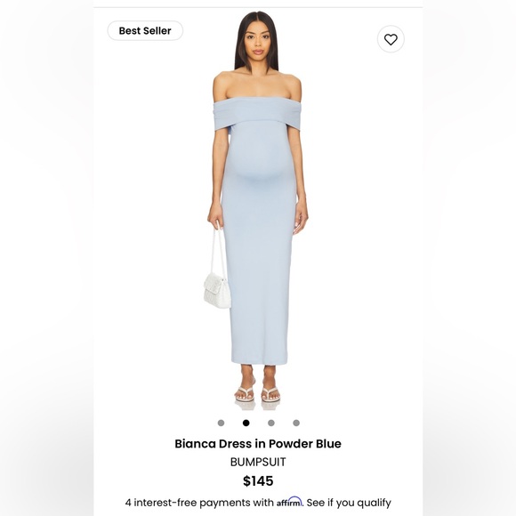 Blue Off-Shoulder Sleeveless Bodycon Dress - Picture 1 of 4